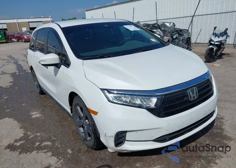 2021 Honda Odyssey Ex from USA, damaged, VIN 5FNRL6H50MB014084